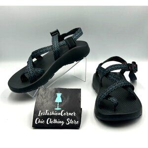 Chaco Men's  Black/Blue Geometric Straps Z/2 Classic Sport Sandals Size 9 3210